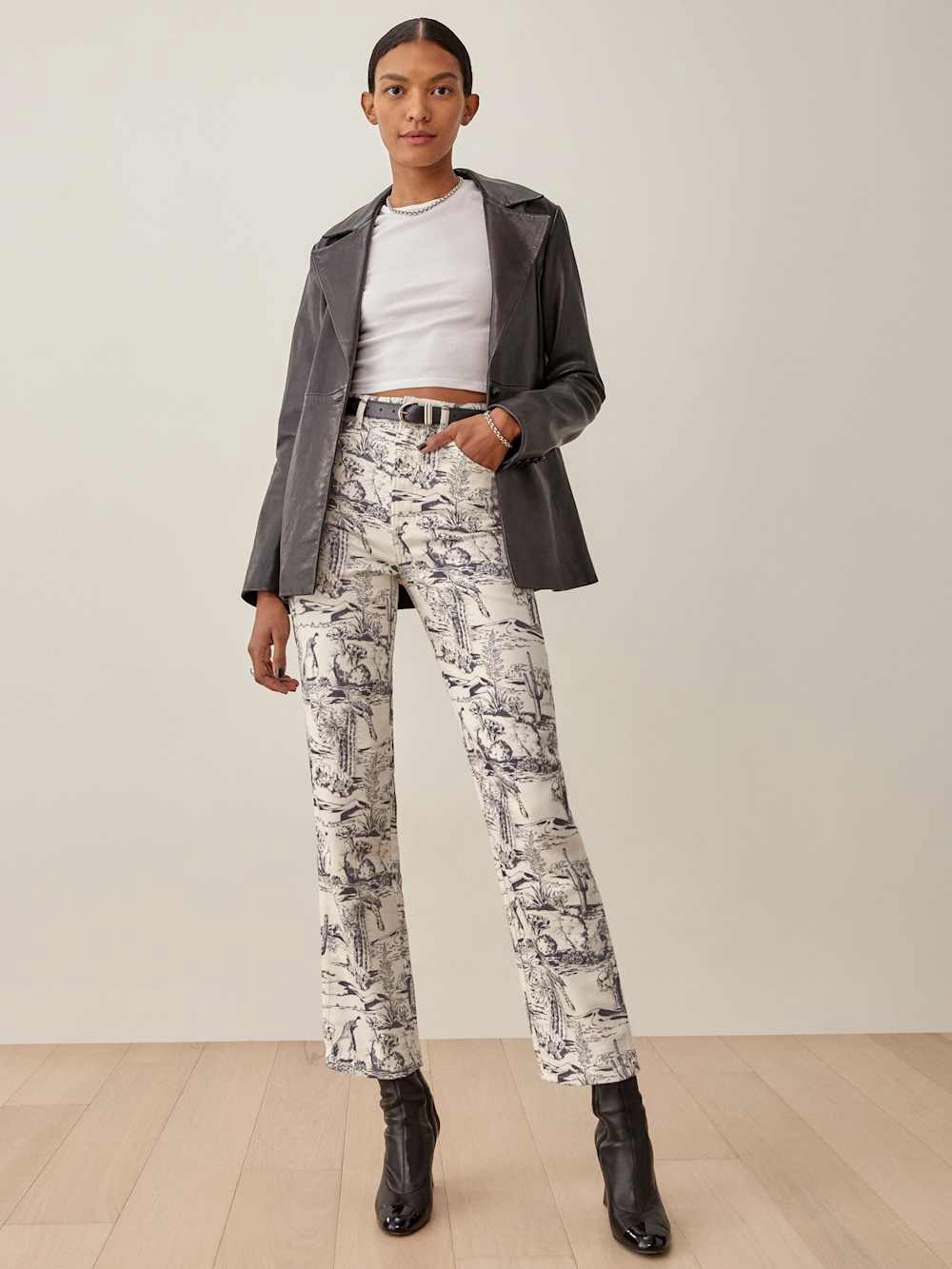Reformation Oasis High Rise Straight Jeans